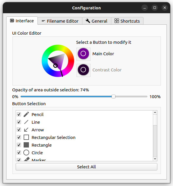 Flameshot configurations