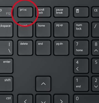 Tecla Print screen o Impr Pant